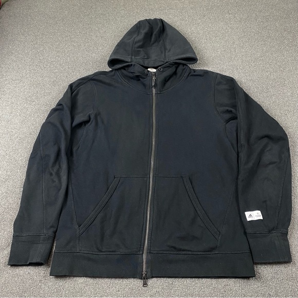 Adidas Reigning Champ Collab Black Full Zip Sweatshirt Hoodie Men’s Size Large - Picture 1 of 12